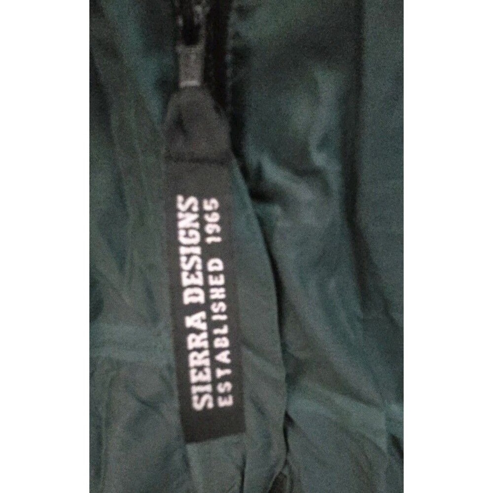 Women's Sierra Designs Rain Jacket Medium Green Nylon Hooded Lightweight - Picture 2 of 7